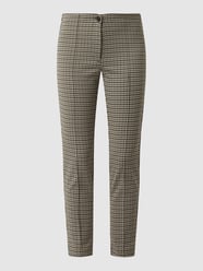 Regular fit stretchbroek met pied-de-poule, model 'Twigy' van Zerres Zwart - 45