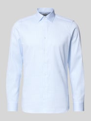 Slim Fit Businesshemd aus Baumwoll-Mix mit Kentkragen von OLYMP Level 5 - 10