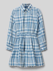 Hemdblusenkleid im Stufen-Look von Polo Ralph Lauren Kids Blau - 27