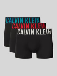 Obcisłe bokserki z mieszanki bawełny z napisem z logo od Calvin Klein Underwear - 20