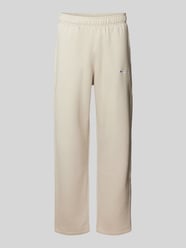 Straight Fit Sweatpants mit Label-Stitching von CHAMPION Beige - 20