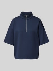 Sweatshirt mit 1/2-Arm Modell 'SIFFI' von Vila Blau - 1