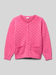 Kurtka z dzianiny o kroju regular fit z haftem angielskim model ‘FELOTTE’ od Name It - 43