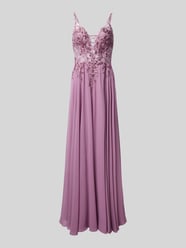 Abendkleid mit floralen Stickereien von Luxuar - 5