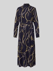 Overhemdjurk van viscose met strikceintuur van GANT - 10