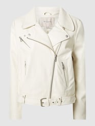 PLUS SIZE jack in leerlook, model 'Vera' van ONLY CARMAKOMA Wit - 4