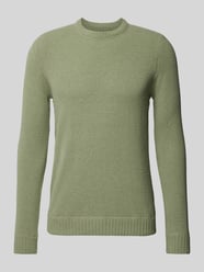 Gebreide pullover met ronde hals, model 'SETHAN' van Only & Sons Groen - 19