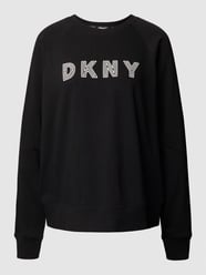 Sweatshirt mit Raglanärmeln  von DKNY PERFORMANCE Grau / Schwarz - 38