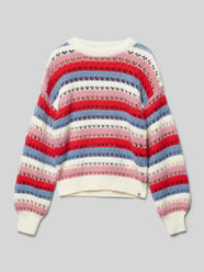 Sweter z dzianiny z okrągłym dekoltem od Garcia - 10