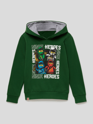 Hoodie mit Motiv-Print Modell 'SWEAT HOODIE' von LEGO WEAR Grün - 10