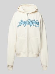 Sweatjacke mit Kapuze Modell 'Retro Logo' von Low Lights Studios Beige - 38