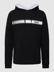 Hoodie mit Label-Print Modell 'Authentic' von BOSS Schwarz - 16