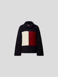 Rollkragenpullover mit Label-Detail von Tommy Hilfiger Blau - 10