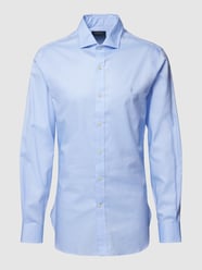 Slim fit zakelijk overhemd met logostitching van Polo Ralph Lauren Blauw - 27