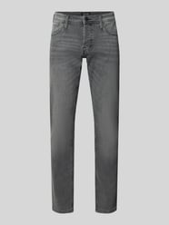 Jeansy o kroju straight fit w stylu 5-kieszeniowym model 'GLENN' od JACK & JONES - 11