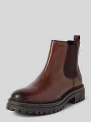 Lederboots mit Label-Prägung Modell 'IRIDEA' von Geox Braun - 5