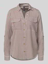 Regular fit overhemdblouse van pure viscose, model 'BUMPY' van Vero Moda Bordeaux - 27