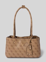 Handtasche mit Tragehenkeln Modell 'MERIDIAN' von Guess Beige - 39