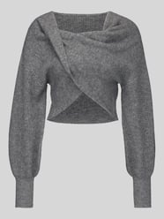 Regular Fit Pullover in Wickel-Optik Modell 'AVA' von PIECES - 11