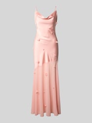 Maxikleid mit floralem Besatz von Gina Tricot Pink - 16