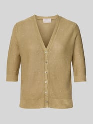 Linnen cardigan met 1/2-mouwen van Hemisphere - 43