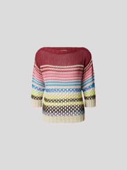 Pullover mit 3/4-Ärmeln von RED Valentino Grau / Schwarz - 29