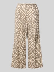 Loose fit wijde broek van een mix van viscose en linnen, model 'MYMILO' van Vero Moda Beige - 42