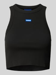 Tanktop mit Label-Detail von Hugo Blue Schwarz - 31