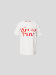 T-Shirt mit Label-Print von Kenzo Beige - 35