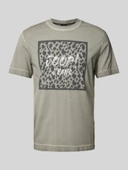 T-shirt met labelprint van JOOP! Jeans Grijs / zwart - 41