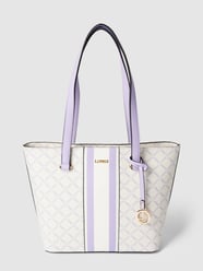 Shopper mit Label-Detail Modell 'Gioia' von L.Credi Weiß - 29
