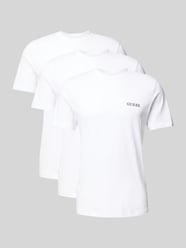 T-Shirt mit Label-Print im 3er-Pack von Guess Activewear Weiß - 6