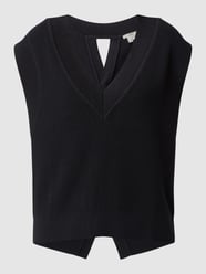 Spencer met ribstructuur  van Esprit Grijs / zwart - 36