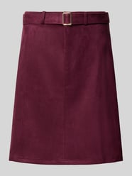 Minirock in Leder-Optik mit Gürtel Modell 'Sl44one' von ZABAIONE Bordeaux - 24