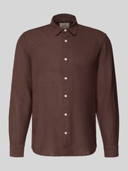 koszula casualowa o kroju slim fit z mieszanki bawełny i lnu model 'CAIDENLS SOLID' od ONLY & SONS - 7