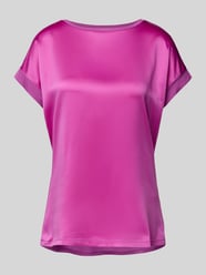 Blusenshirt mit geripptem Rundhalsausschnitt von Christian Berg Woman - 11