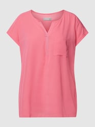 Blouseshirt met borstzak, model 'ZAWOV' van Fransa Fuchsia - 17