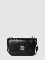 Umhängetasche mit Label-Applikation Modell 'DELPHINE' von DKNY Grau / Schwarz - 44