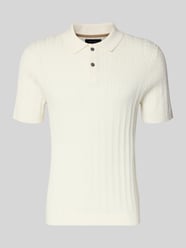 Slim Fit Poloshirt in Strick-Optik von Christian Berg Men - 1