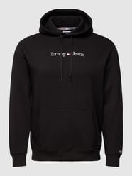 PLUS SIZE hoodie met labelstitching van Tommy Jeans Plus Grijs / zwart - 43