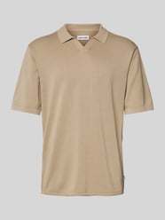 Poloshirt mit V-Ausschnitt Modell 'ELEO' von Jack & Jones Beige - 9