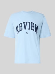T-Shirt mit Label-Print und Rundhalsausschnitt von REVIEW - 36