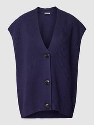 Strickweste mit Strukturmuster von Tom Tailor Blau / Türkis - 6