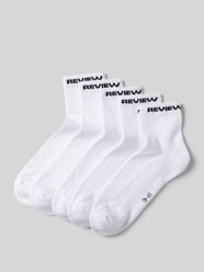 Socken mit Label-Detail im 5er-Pack von REVIEW Weiß - 12