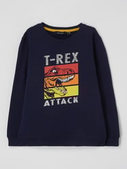 Bluza z nadrukiem z motywem dinozaura  od Blue Seven Niebieski - 39