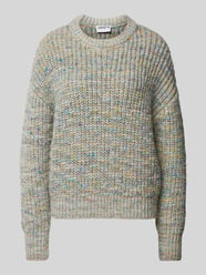 Strickpullover mit überschnittenen Schultern von Jake*s Casual Blau - 13