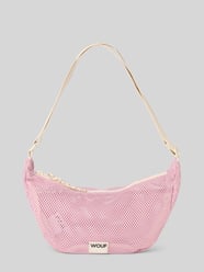 Handtas met ajourpatroon, model 'Blush' van WOUF Fuchsia - 1