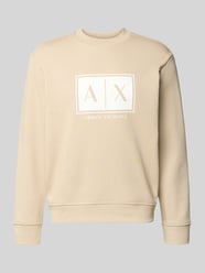 Bluza z nadrukiem z logo i okrągłym dekoltem od Armani Exchange - 9
