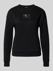 Bluza z logo i okrągłym dekoltem od Armani Exchange - 45