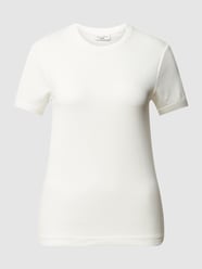 T-shirt z fakturowanym wzorem od Marc O'Polo Denim Biały - 22